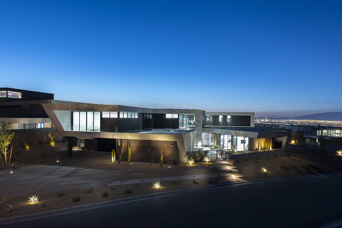 The home has views of the Strip. (Synergy Sotheby’s International Realty)