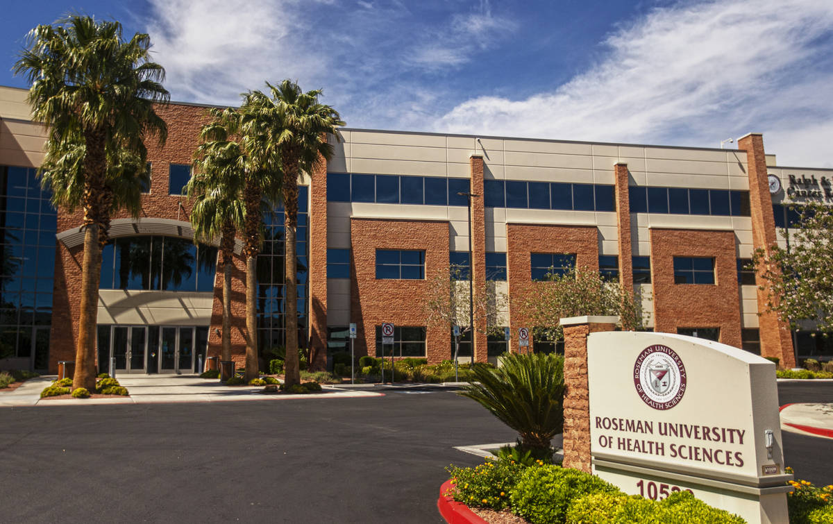 Roseman University of Health Sciences on Wednesday, May 26, 2021, in Las Vegas. (Benjamin Hager ...