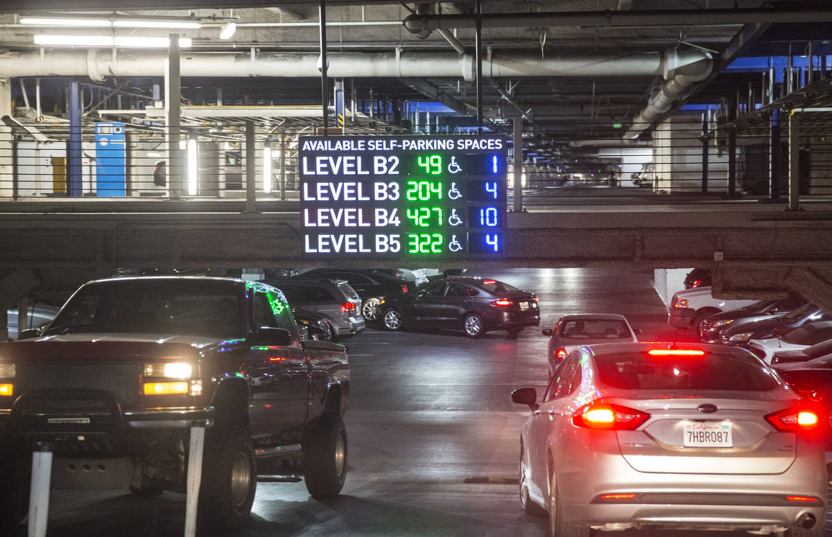 Guests park in the garage of the Cosmopolitan of Las Vegas hotel-casino in 2016, in Las Vegas. ...