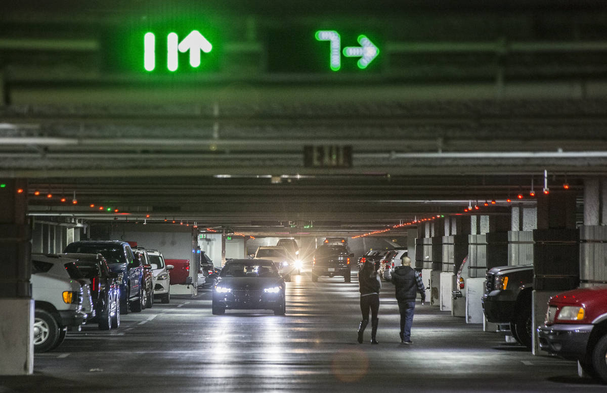 Guests park in the garage of the Cosmopolitan of Las Vegas hotel-casino in 2016 in Las Vegas. ( ...