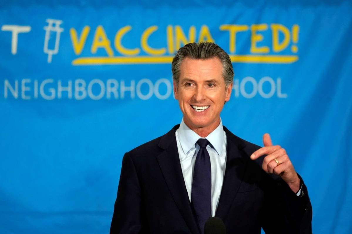 California Gov. Gavin Newsom announces a massive jackpot as the nation's most populous state lo ...