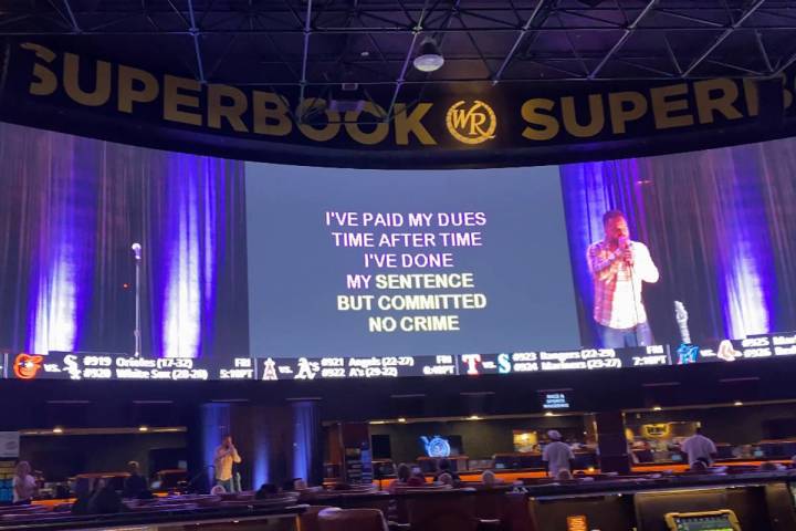 Tony Award winner Alfie Boe sings "We Are The Champions" at Westgate SuperBook's Super Karaoke ...