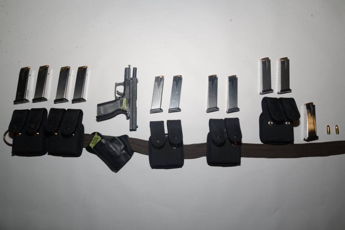 This undated photo provided by the Santa Clara County Sheriff's Office shows guns and ammunitio ...