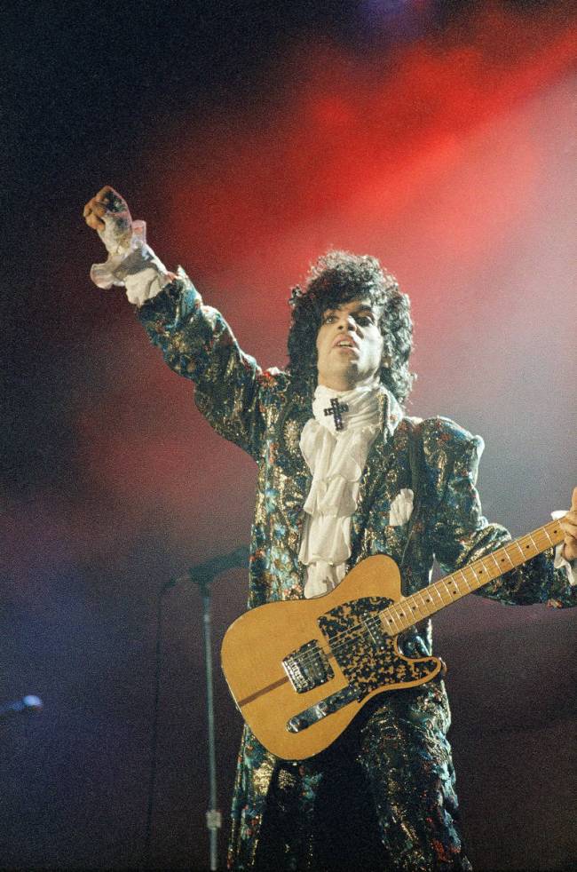 Oscar-winning rock singer Prince. (The Associated Press)