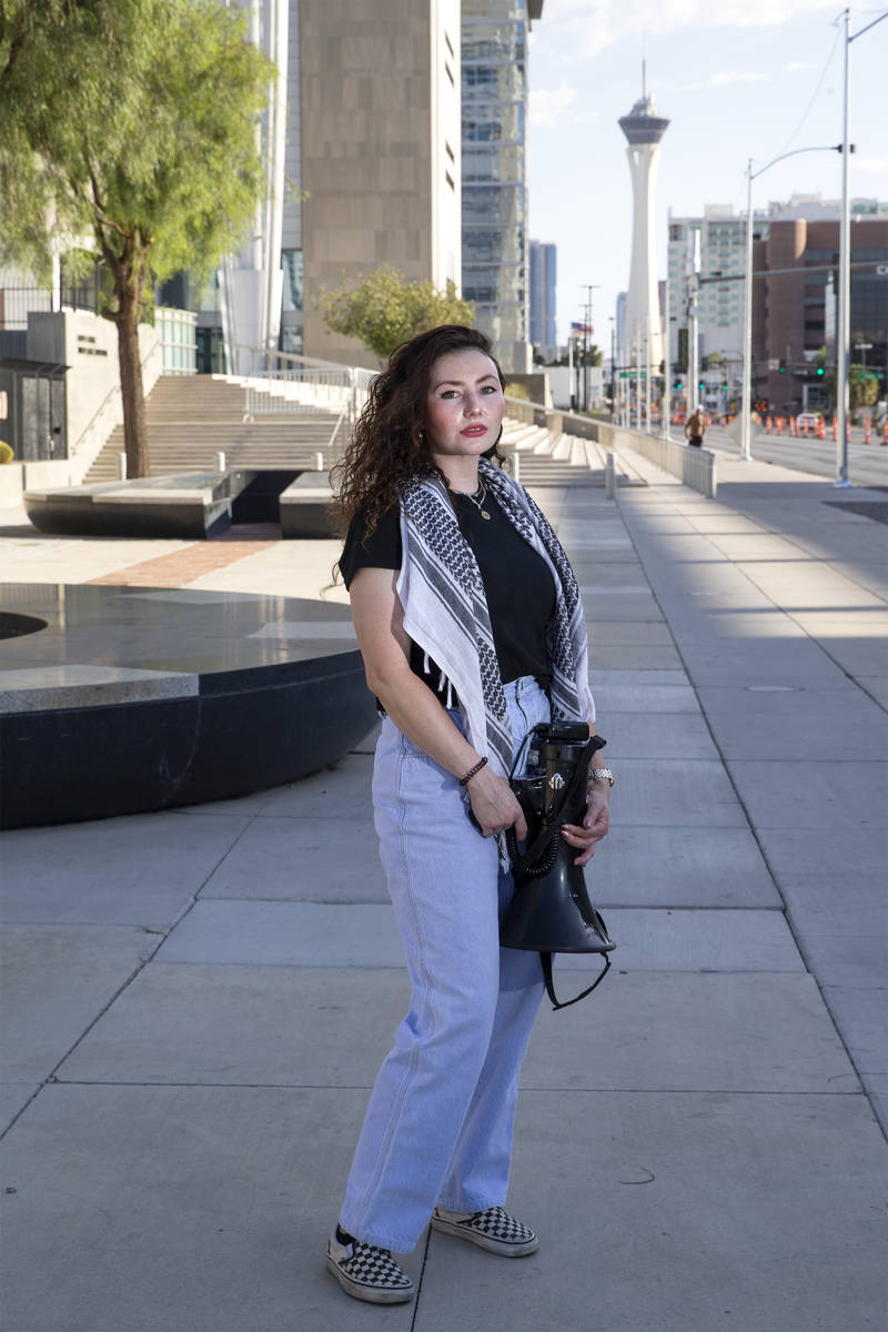 Annelise Friedman, 28, who was arrested by Las Vegas police at a protest for racial justice las ...