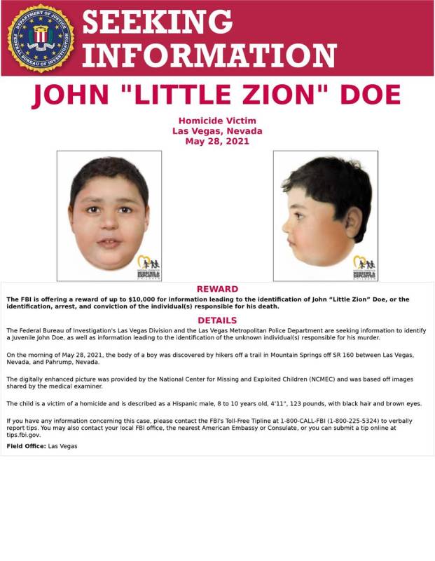 An FBI poster sent on Twitter about John "Little Zion" Doe on Saturday, June 5, 2021. (Twitter)