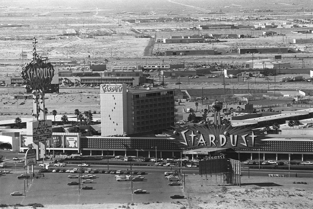 The Stardust on Dec. 10, 1970, looking toward the West. (AP photo/file)