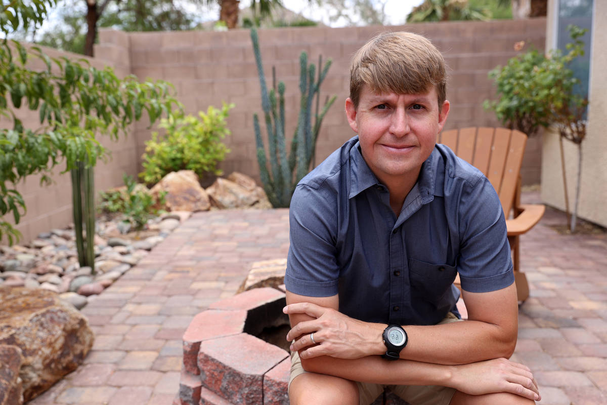 Shane Peterson at his Henderson home on June 9, 2021. Peterson is involved in a custody dispute ...