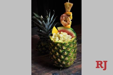 The Big Pineapple Island at Virgil's Real Barbecue. (Virgil's)