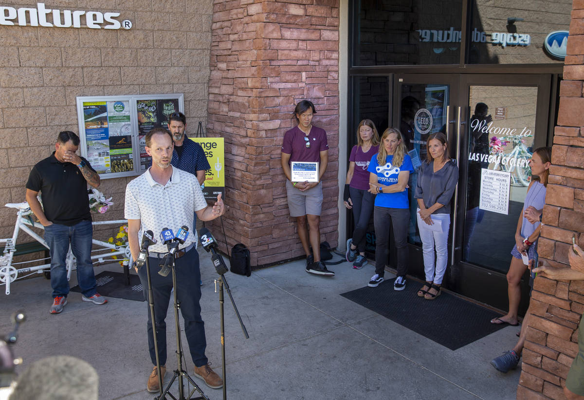 Commissioner Justin Jones talks about the work being done to improve bicycle safety and the adv ...