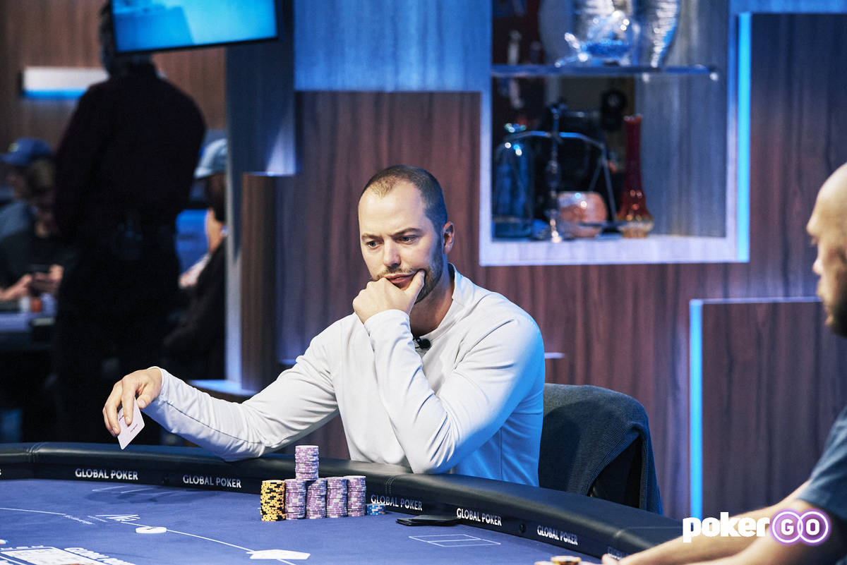 Sean Winter plays heads-up for the $50,000 buy-in No-limit Hold'em event title at the U.S. Poke ...