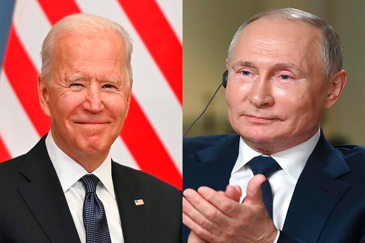 U.S. President Joe Biden and Russian President Vladimir Putin are scheduled to meet for five ho ...