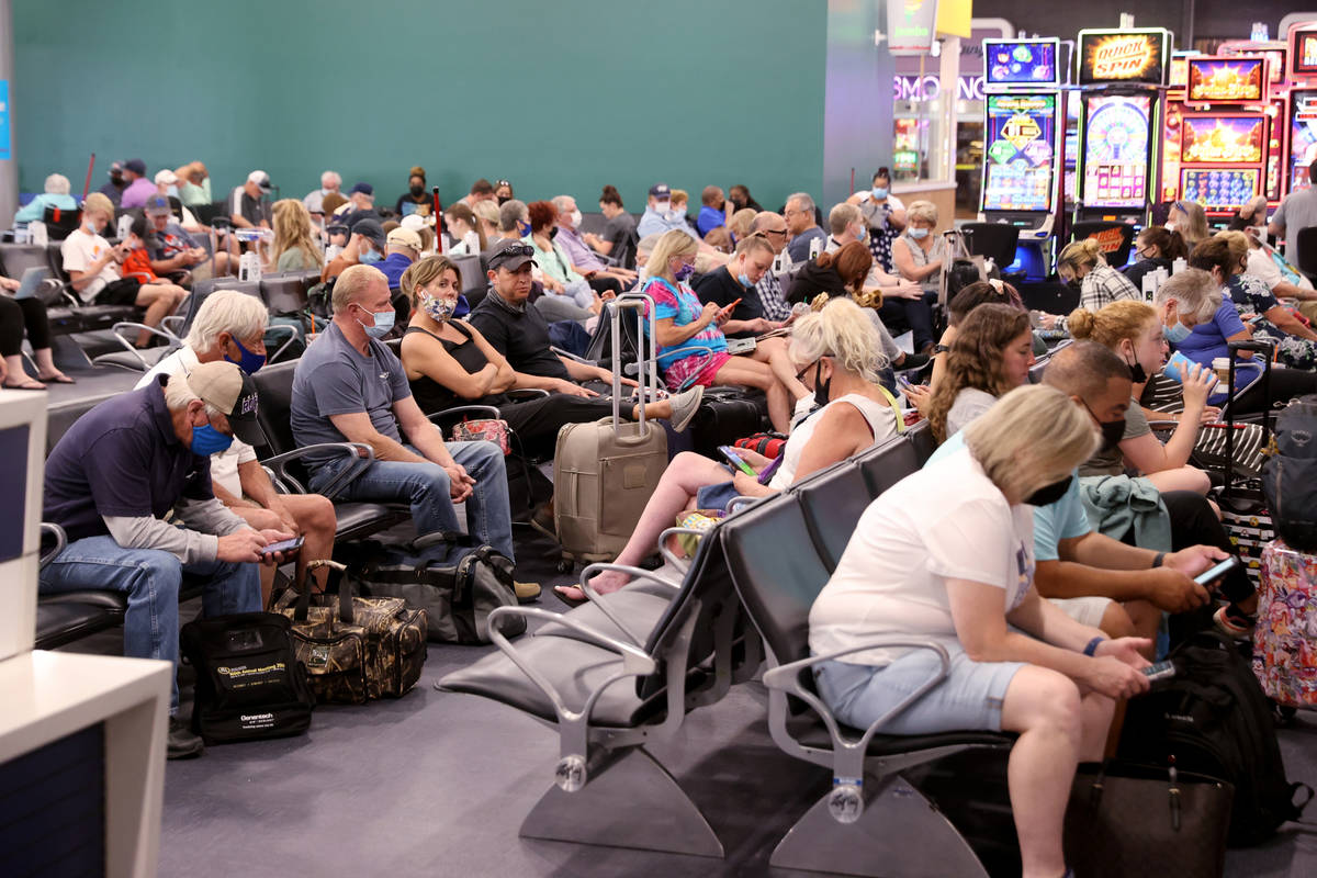 The renovated C Concourse at Terminal 1 in McCarran International Airport in Las Vegas Wednesda ...