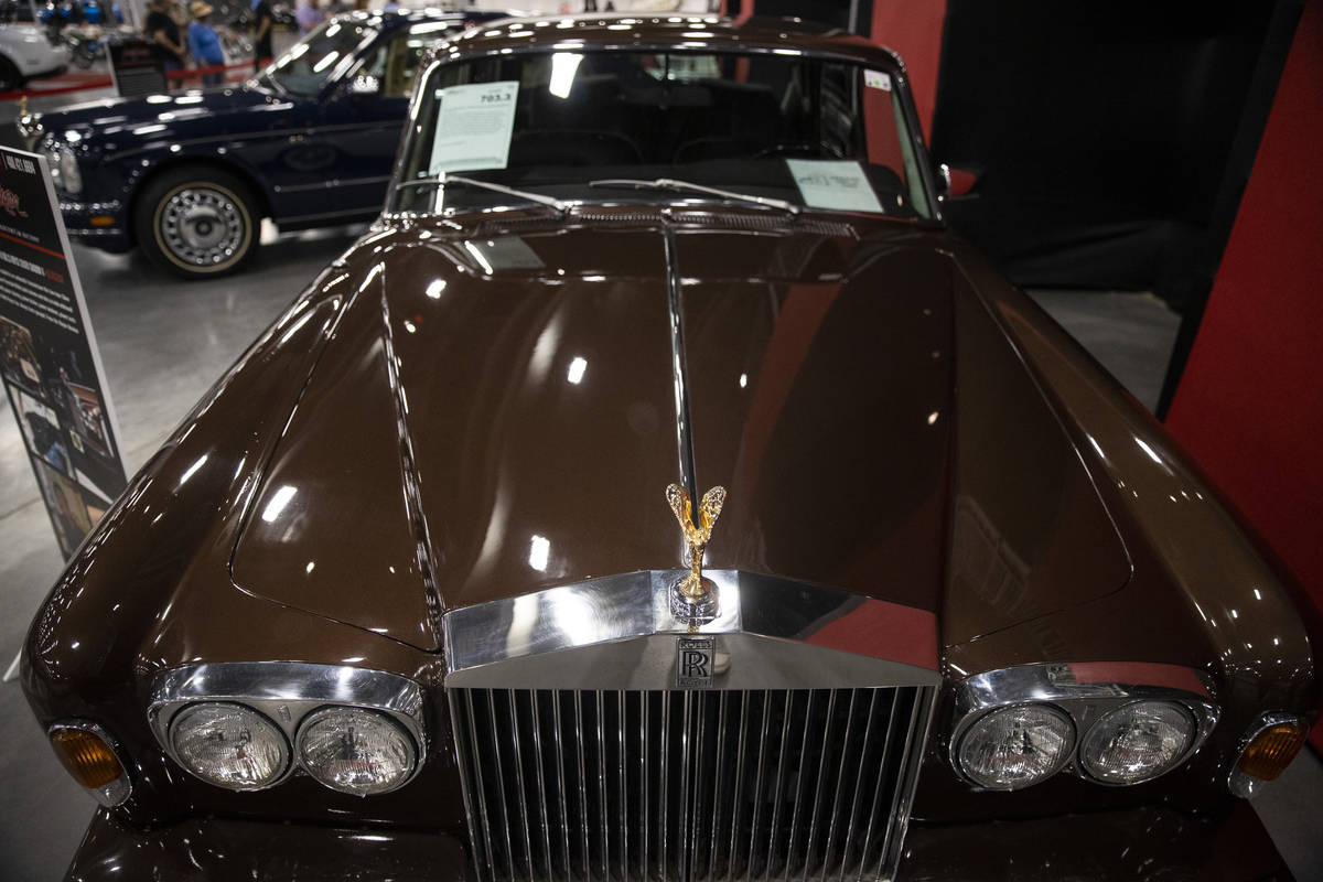 Wayne Newton's 1979 Rolls-Royce Silver Shadow II is showcased in the Barrett-Jackson auction at ...