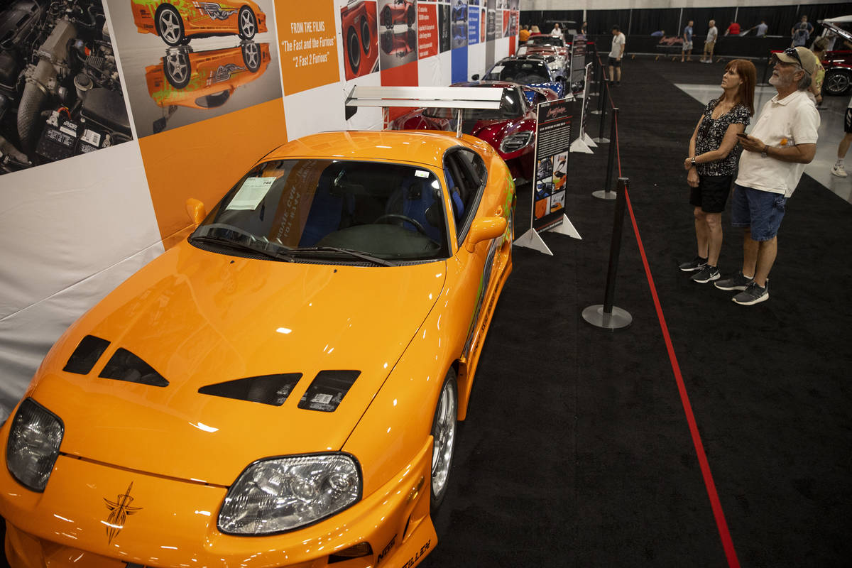 The 1994 Toyota Supra from the Fast & Furious movie is showcased in the Barrett-Jackson auc ...