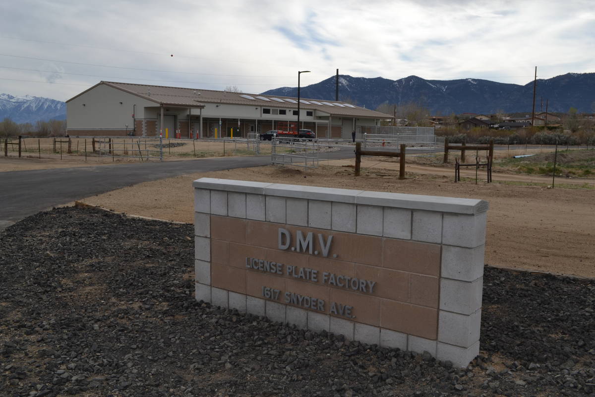 The DMV plate factory located at the Northern Nevada Correctional Center in Carson City. (Court ...