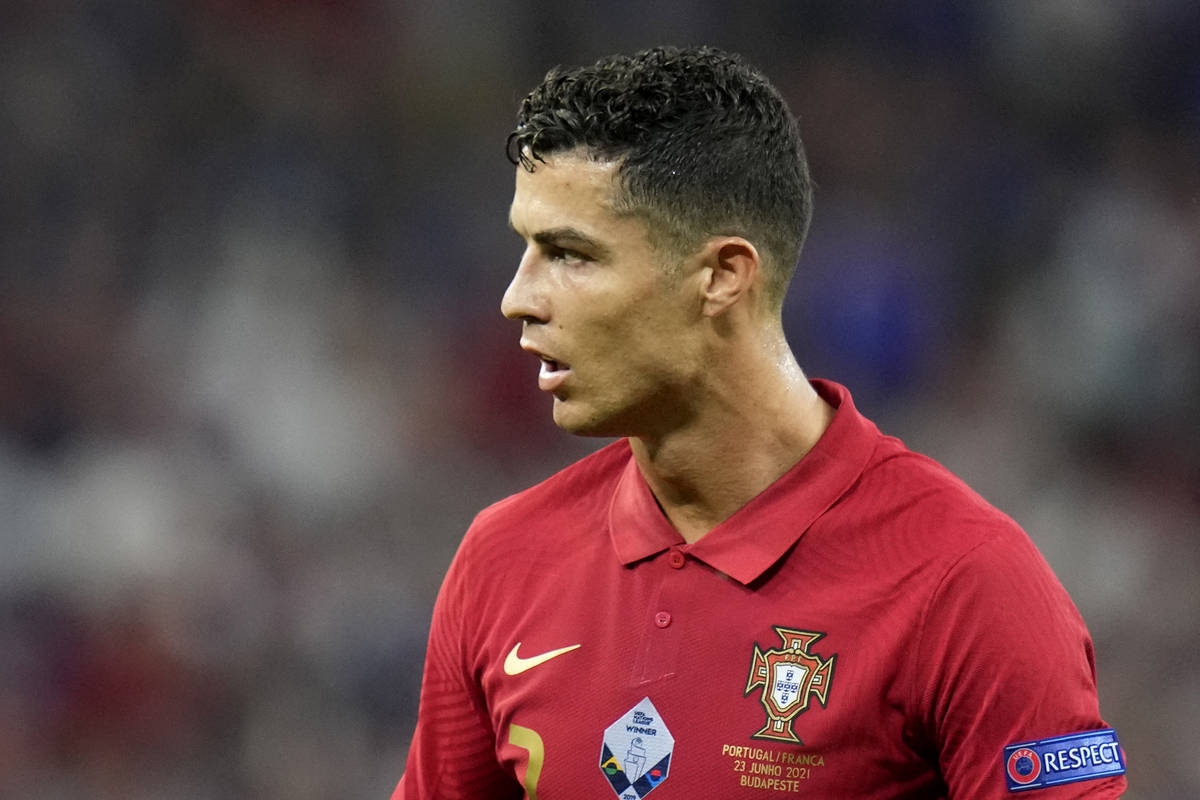 Portugal's Cristiano Ronaldo during the Euro 2020 soccer championship group F match between Por ...