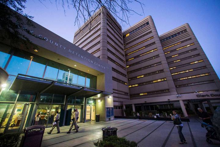 Clark County Detention Center in downtown Las Vegas. (Chase Stevens/Las Vegas Review-Journal) @ ...