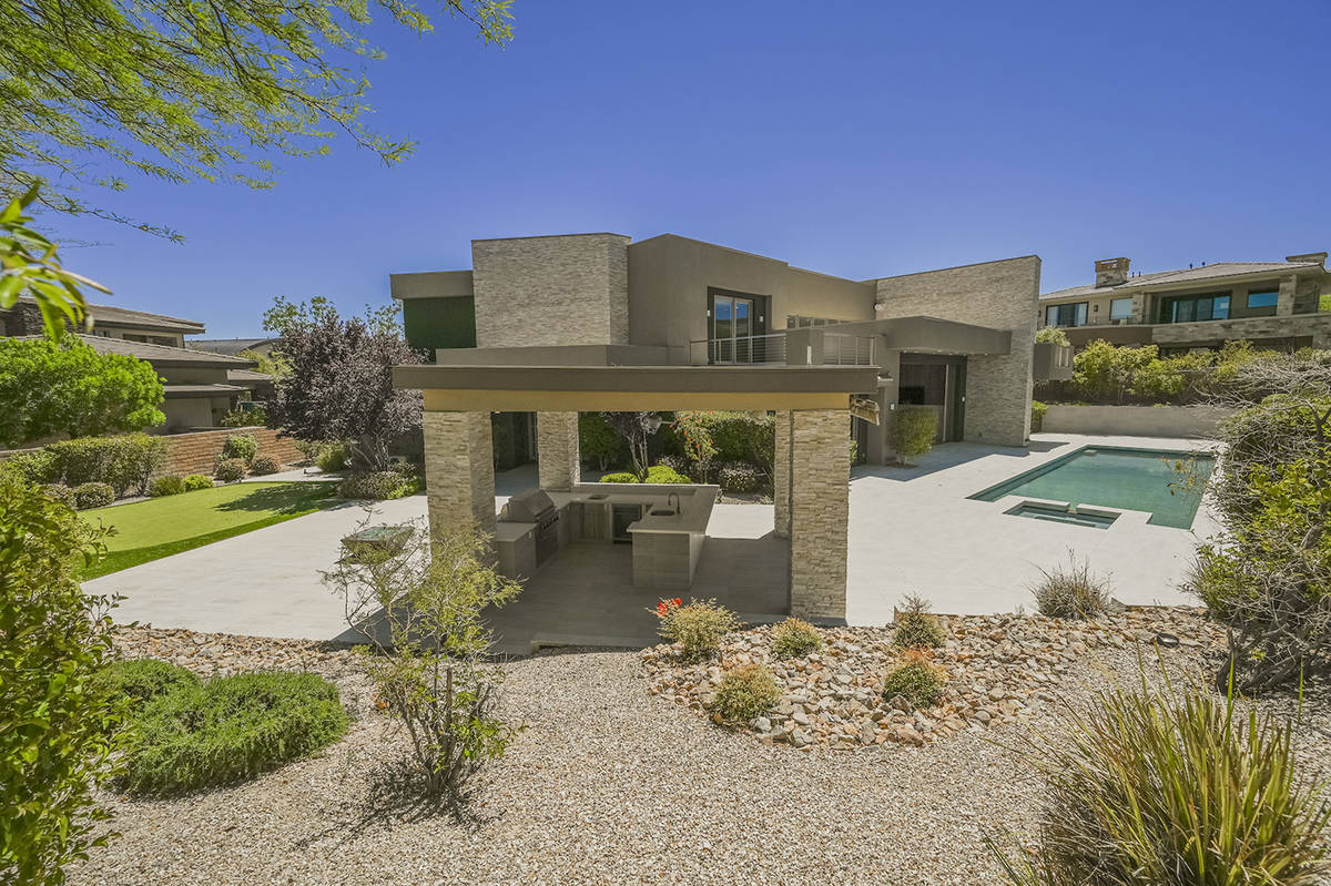 The home sits on nearly half acre in The Ridges in Summerlin. (Ivan Sher Group)