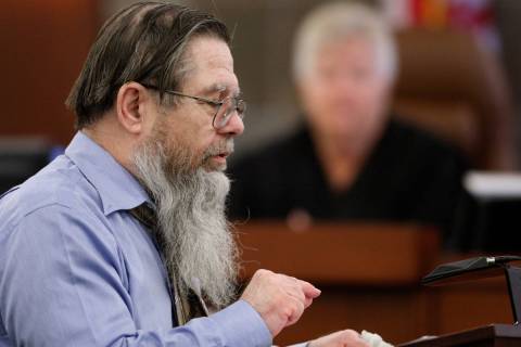 John M. Watson appears in court for the sentencing phase of his trial in Las Vegas, June 1, 201 ...