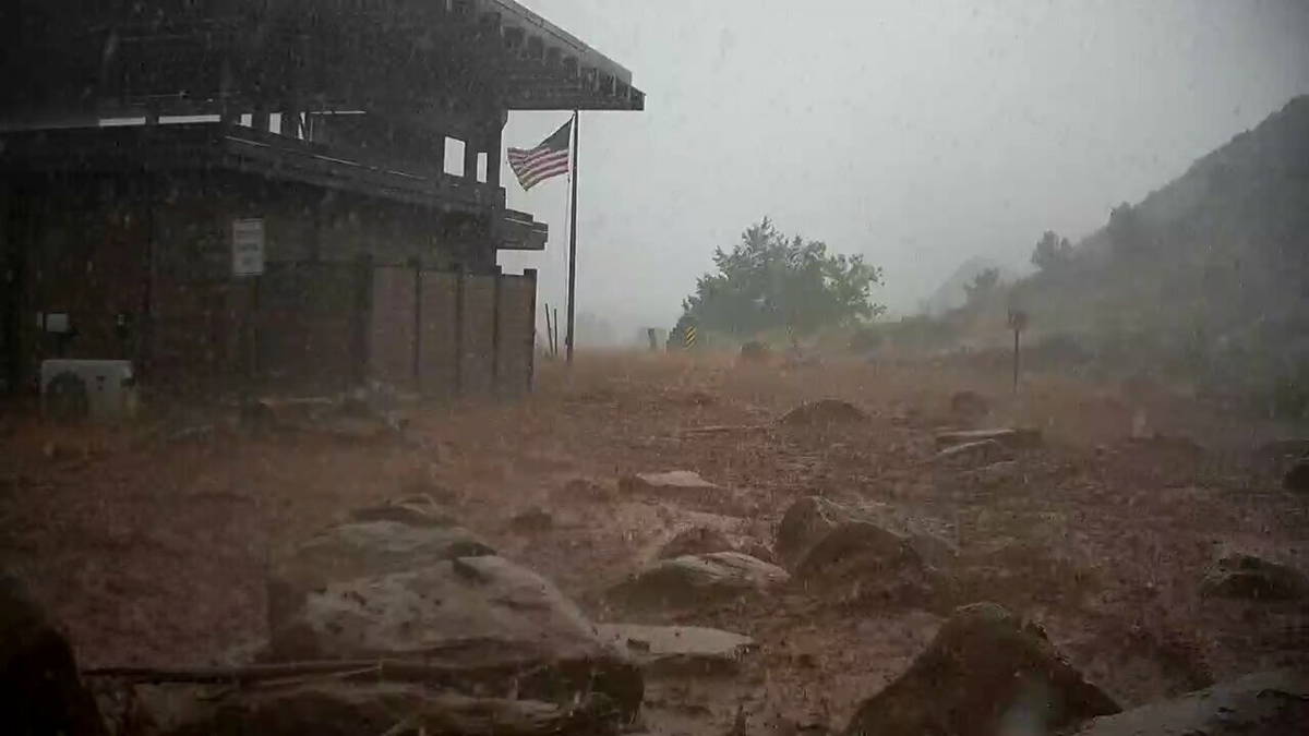 Zion National Park is under modified operations on Wednesday as park officials clean up from a ...