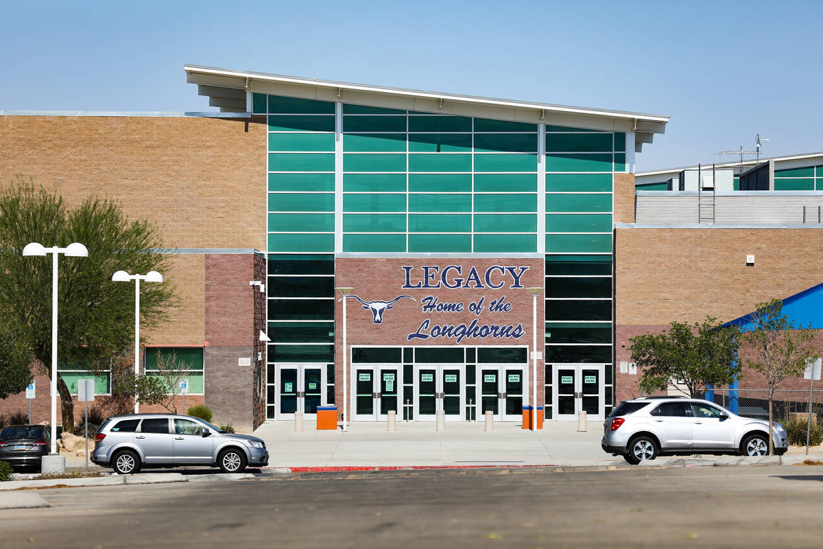 Legacy High School in North Las Vegas Wednesday, June 30, 2021. (Rachel Aston/Las Vegas Review- ...