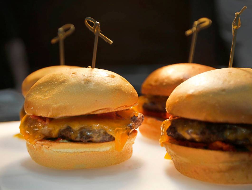 Holsteins' Gold Standard Burgers are served during an event of food and beverage experience at ...