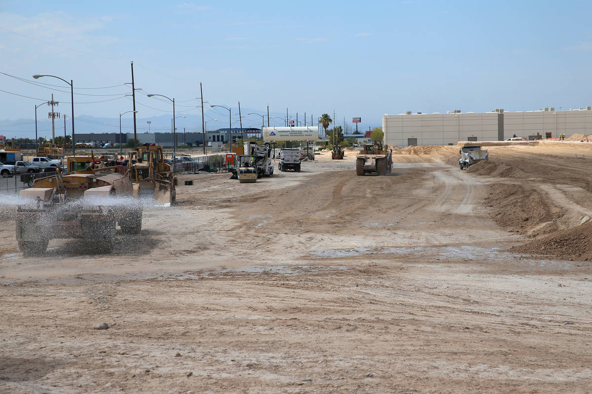 The Golden Triangle industrial park under consecution near the intersection of Washburn Road an ...