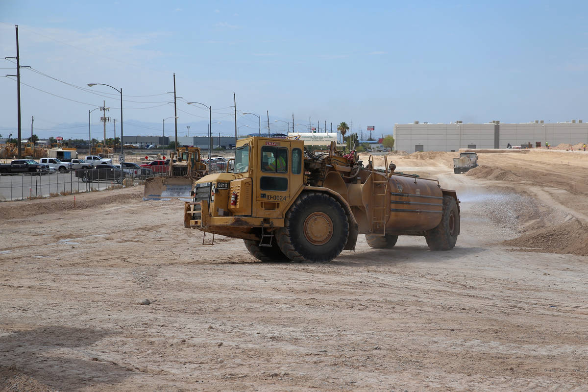 The Golden Triangle industrial park under consecution near the intersection of Washburn Road an ...