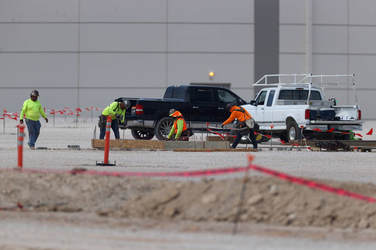 The Golden Triangle industrial park under consecution near the intersection of Washburn Road an ...