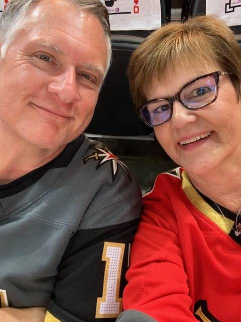 Peter and Marianne Gerali attend a Vegas Golden Knights hockey game this June. Peter believes h ...