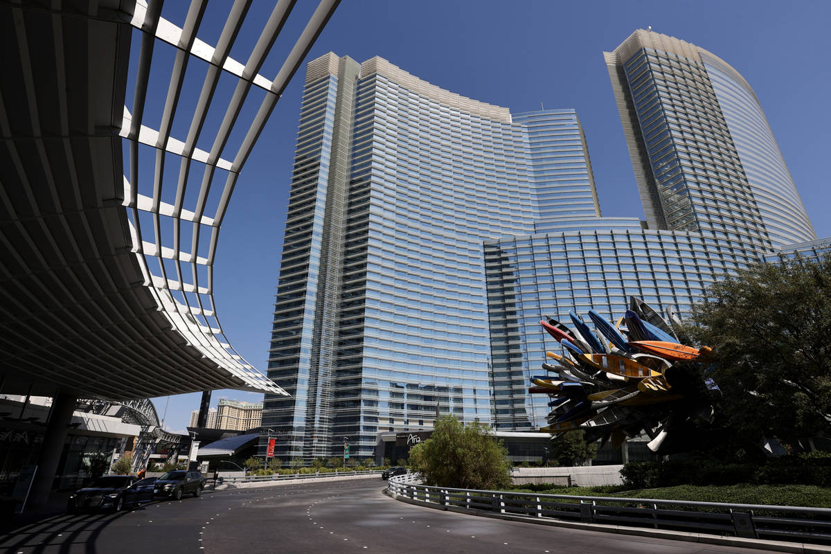 Aria and Vdara in Las Vegas Thursday, July, 2021. (K.M. Cannon/Las Vegas Review-Journal) @KMCan ...