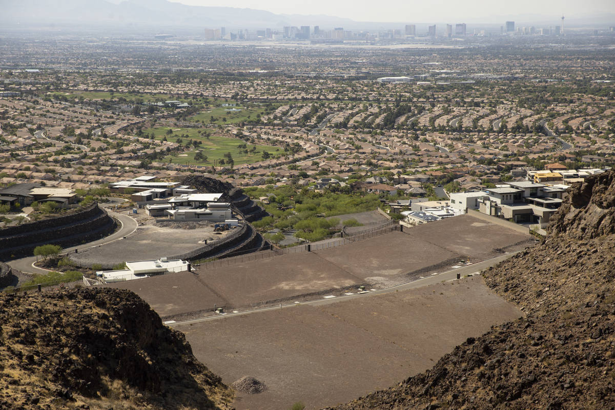 The Ascaya luxury community in Henderson, Thursday, July 1, 2021. (Erik Verduzco / Las Vegas Re ...