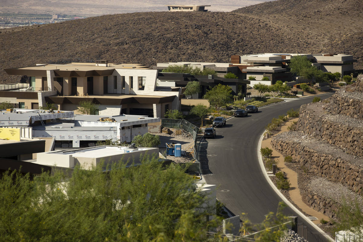 The Ascaya luxury community in Henderson, Thursday, July 1, 2021. (Erik Verduzco / Las Vegas Re ...