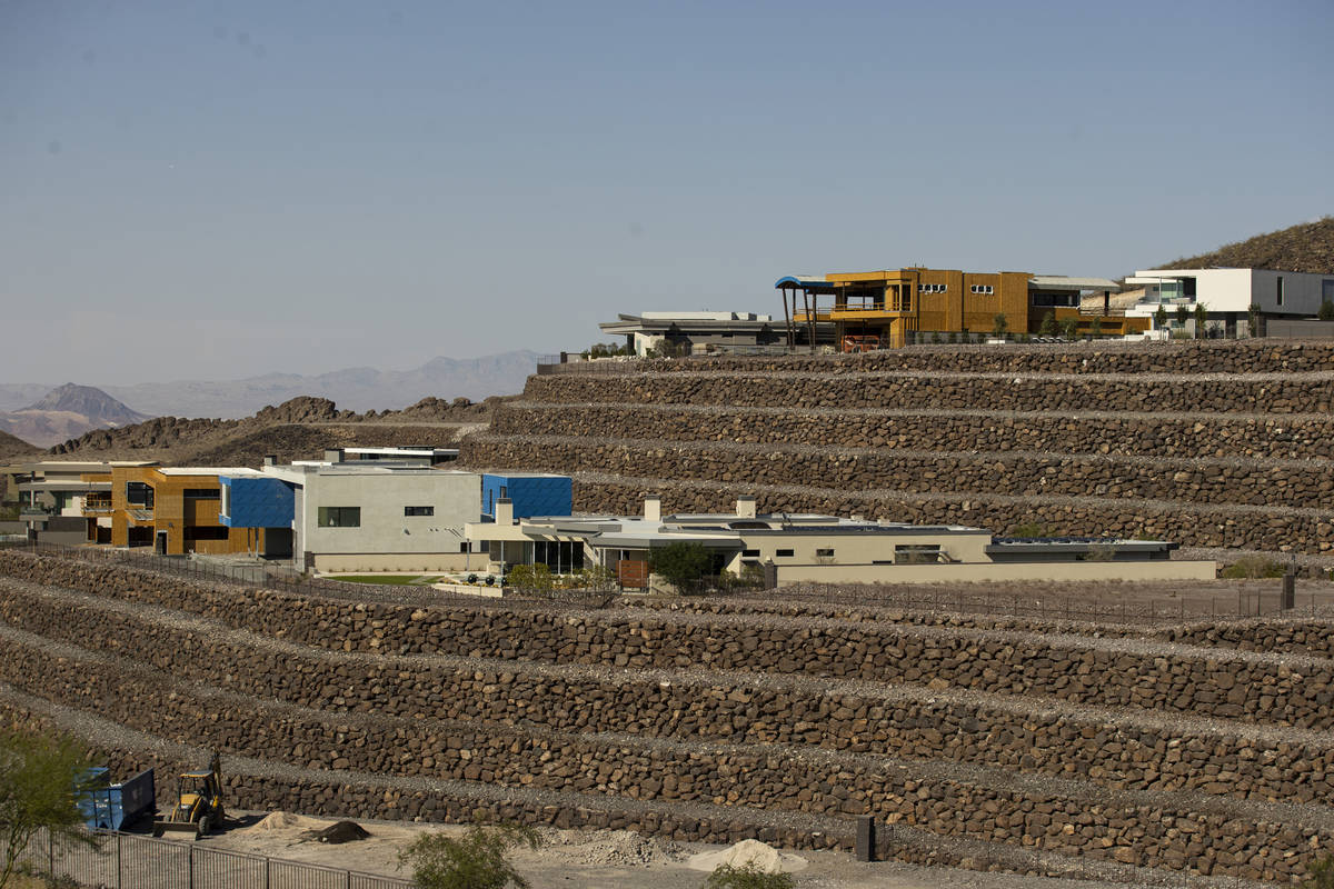 The Ascaya luxury community in Henderson, Thursday, July 1, 2021. (Erik Verduzco / Las Vegas Re ...