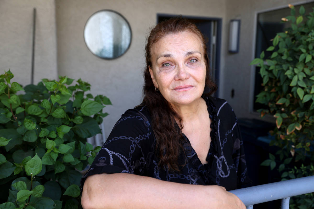 Lyubov Abato at her Las Vegas home Friday, July 2, 2021. Abato said her health is deteriorating ...