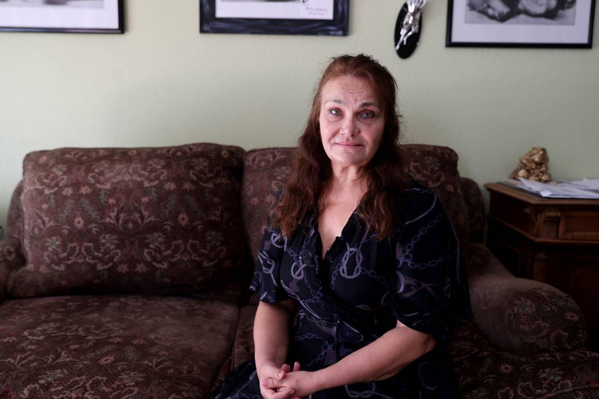 Lyubov Abato at her Las Vegas home Friday, July 2, 2021. Abato said her health is deteriorating ...