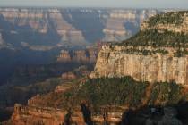 The North Rim of the Grand Canyon boats cooler temperatures and more precipitation than the Sou ...