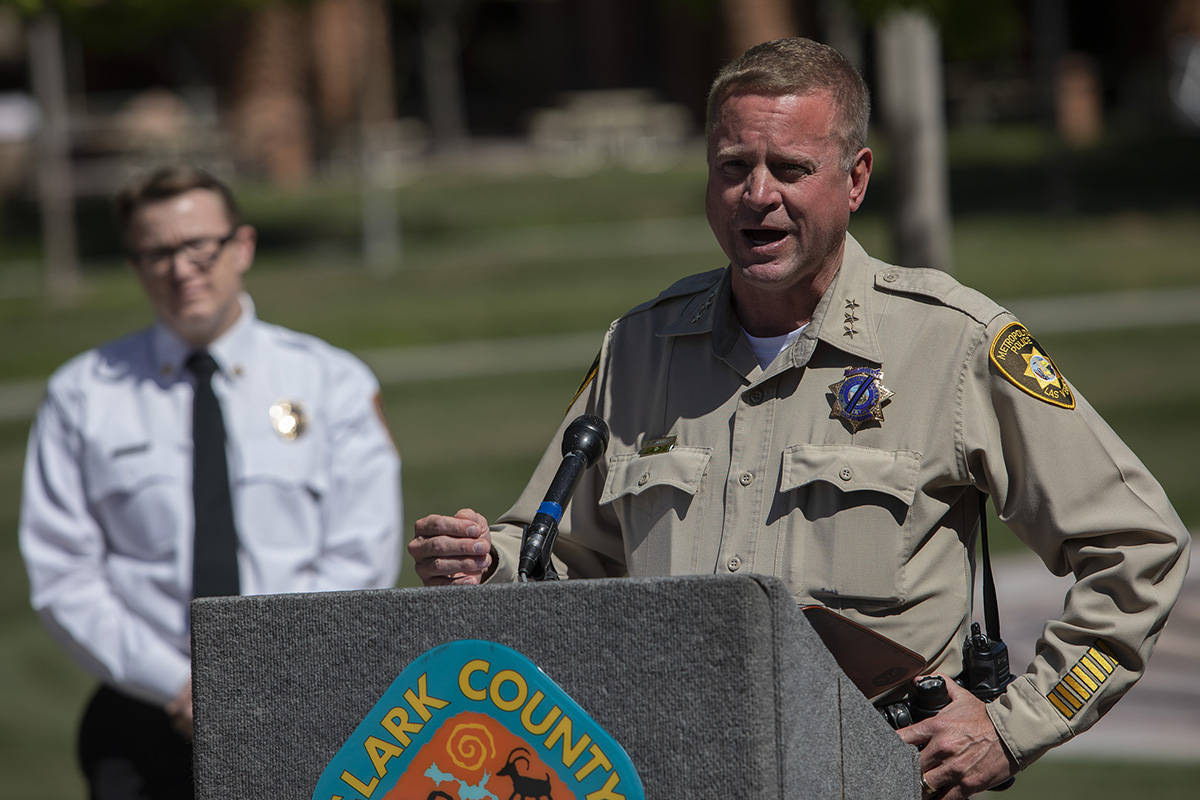 Kevin McMahill, right. Recently retired Undersheriff Kevin McMahill and Assemblyman Tom Roberts ...