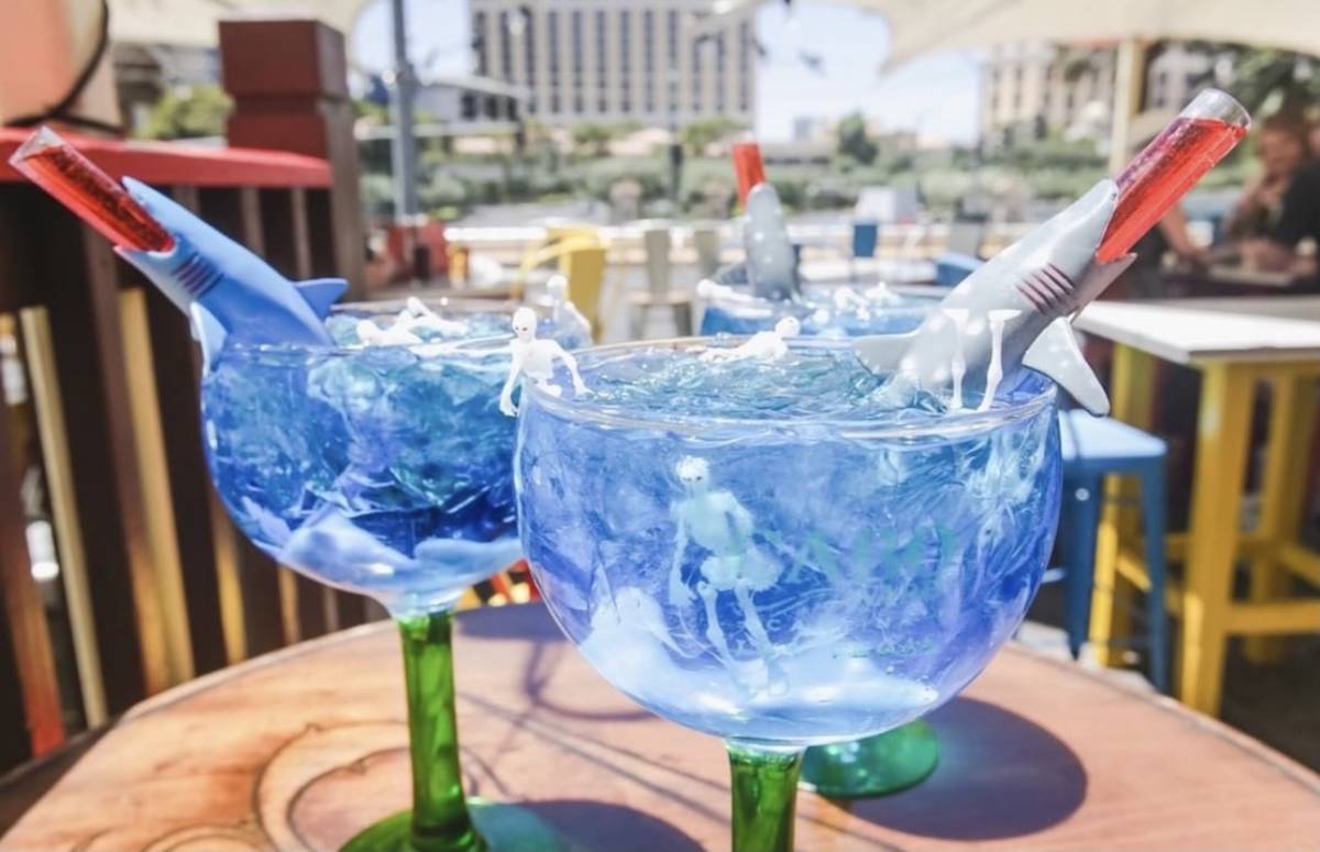 The Shark Tank cocktail is available at Cabo Wabo Cantina at the Miracle Mile Shops durig Shark ...