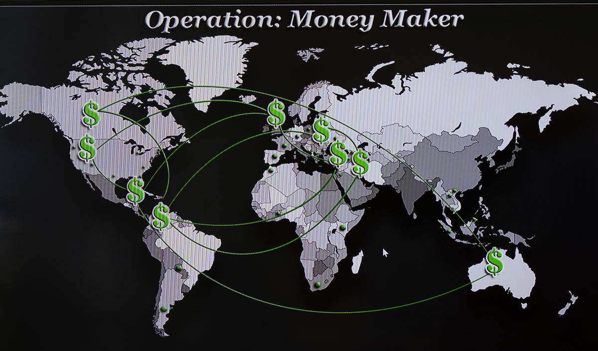 Participating countries in "Operation Money Maker," targeting an alleged drug trafficking and m ...