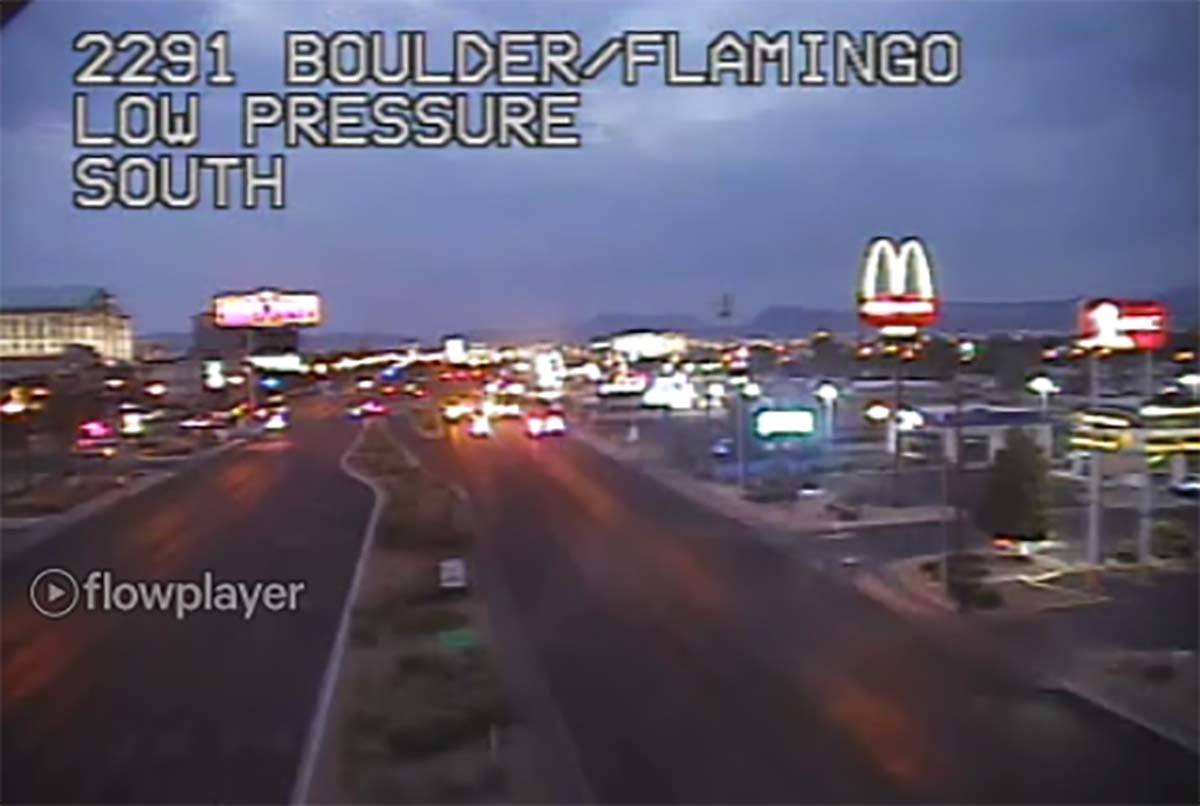 Two thoroughfares in the eastern Las Vegas Valley were closed early Thursday due to a possible ...