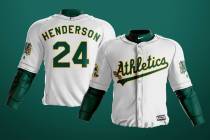 San Francisco-based art director Kyle Tellier designed what could be the potential A's uniforms ...