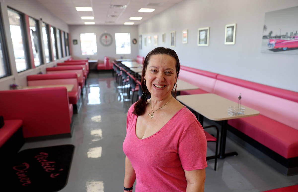 Vickie’s Diner owner Vickie Kelesis at her new location in the Commercial Center at 953 E. Sa ...