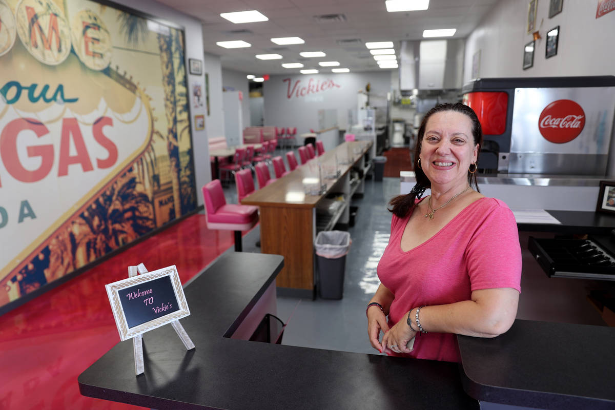 Vickie’s Diner owner Vickie Kelesis at her new location in the Commercial Center at 953 E. Sa ...