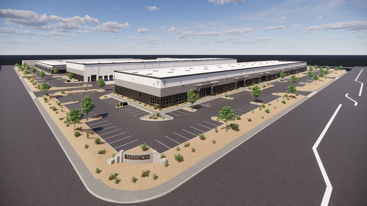 Harsch Investment Properties broke ground on a four-building commercial complex at Sunset and P ...