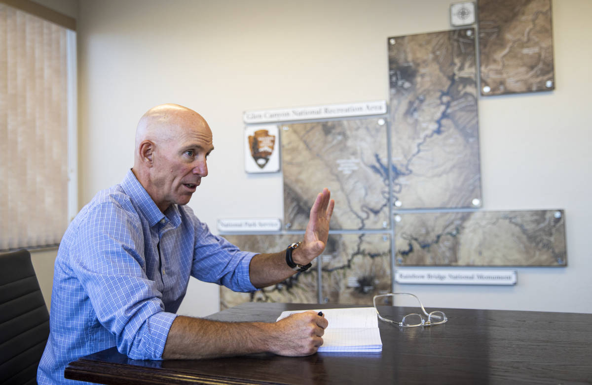 William Shott, superintendent of Glen Canyon National Recreation Area, talks about the effects ...