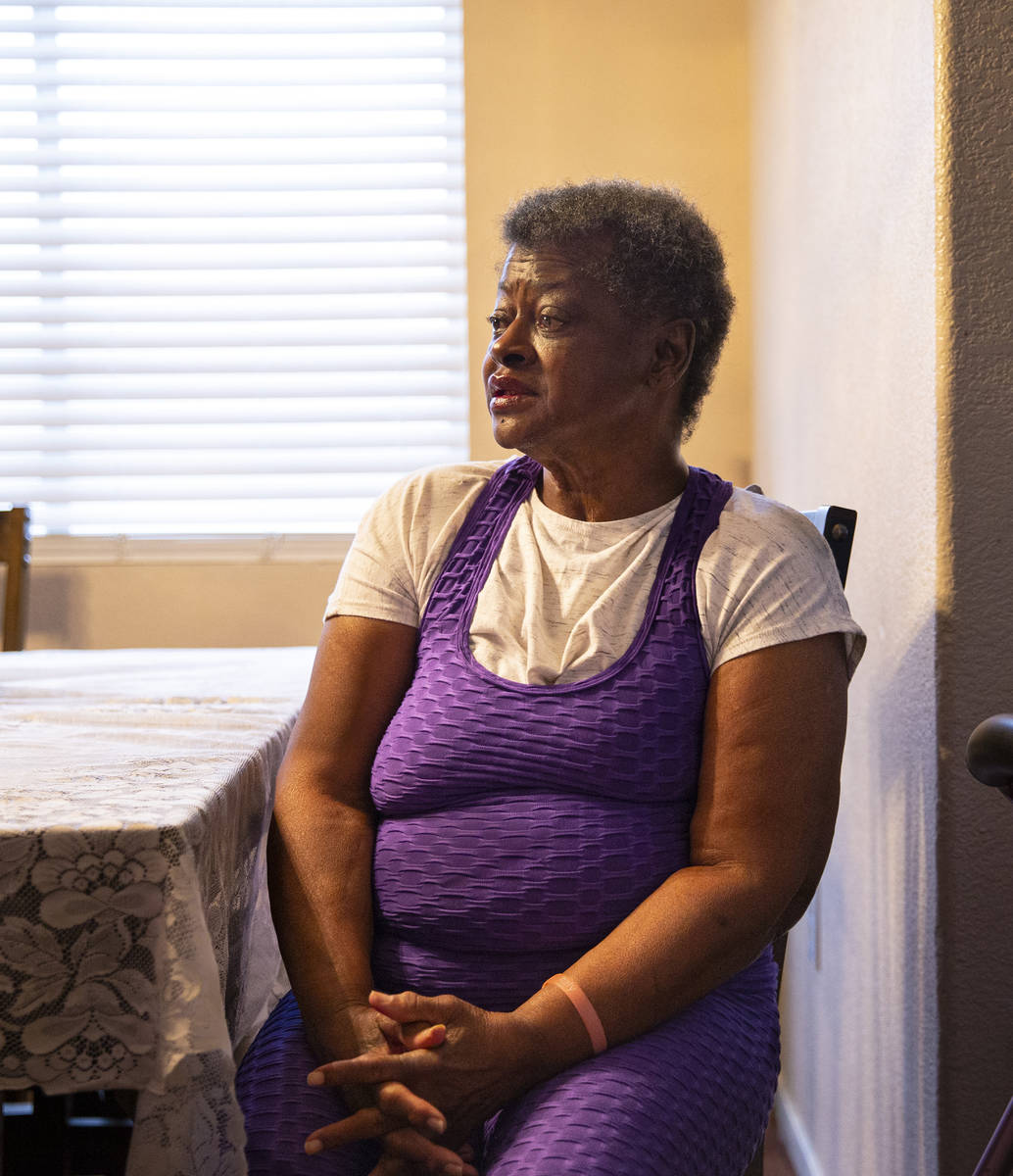 Rose Parker, whose house is being threatened with a foreclosure lawsuit over missed payment of ...