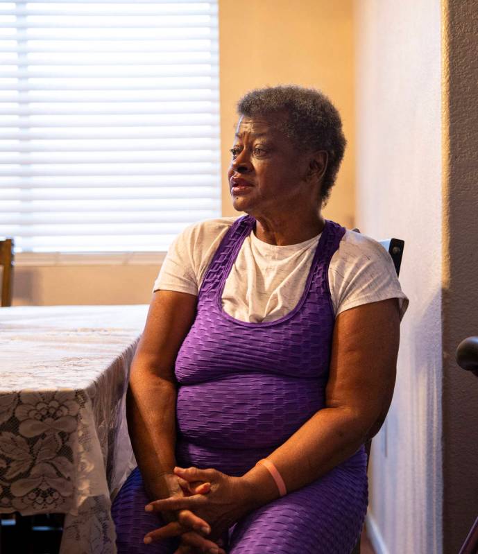 Rose Parker, whose house is being threatened with a foreclosure lawsuit over missed payment of ...