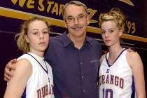ALL/SW/VIEW--Durango High School girl's basketball family from l-r Lindy La Rocque, assistant c ...